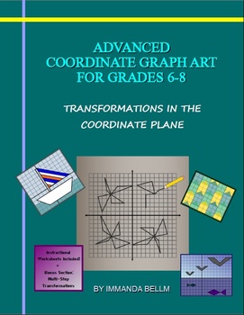 Preview of Advanced Coordinate Graph Art for Grades 6-8: Full eBook