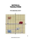 Advanced Coordinate Graph Art for Grades 6-8: Translations