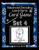 Decoding Multisyllabic Words WORD PARTS CARD GAME WINTER S
