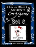 Decoding Multisyllabic Words WORD PARTS CARD GAME WINTER S