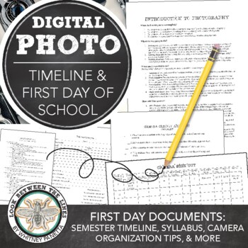 Preview of Advanced Digital Photography: Course Overview, Timeline, & First Day Handouts