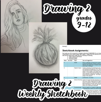 weekly sketchbook assignments