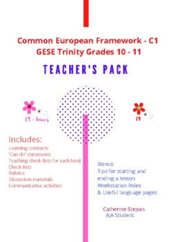 Preview of Advanced ESL Teacher Pack (Common European Framework - Level C1)