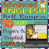 Advanced English Bell Ringers - Paper & Digital Bundle