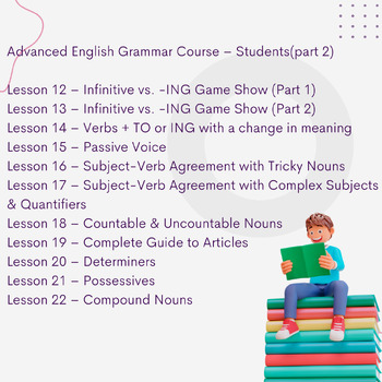 Preview of Advanced English Grammar Course – Students(part2) |Close Reading |Reading Toef|