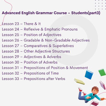 Preview of Advanced English Grammar Course – Students(part3) |Close Reading |Reading Toef|