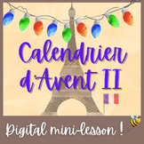 Advanced French Advent Calendar 25-day holiday vocab mini-