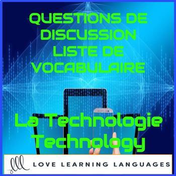 Preview of Advanced French conversation questions - La technologie