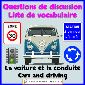 Preview of Advanced French conversation questions - La voiture