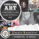 Advanced High School Visual Art Drawing Projects: Semester