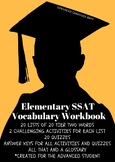 Elementary SSAT Vocabulary Workbook - Advanced Language Arts