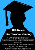 8th Grade Tier Two Vocabulary by Advanced Language Arts