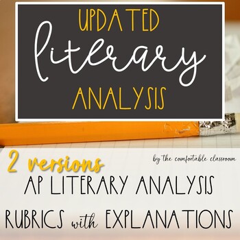 Preview of Advanced Literary Analysis Rubric