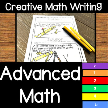 Preview of Advanced Math: Creative Writing about Math Concepts Extension