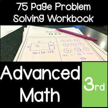 Preview of Advanced Math : Problem Solving Workbook Gifted 3rd Grade