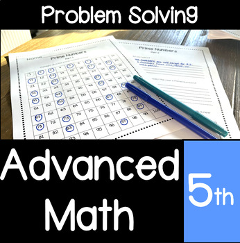 Preview of Advanced Math : Problem Solving and Communication For Gifted 5th Grade