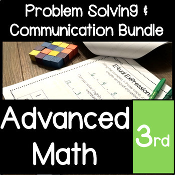 Preview of Advanced Math : Problem Solving and Communications Bundle 1 Gifted 3rd