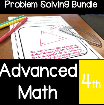 Preview of Advanced Math : Problem Solving and Communications Bundle Gifted 4th