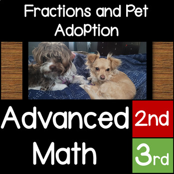 Preview of Advanced Math : Project Based Learning Fractions for Gifted 2nd and 3rd