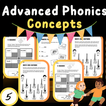 Preview of Advanced Phonics Concepts - A Fun, No-Prep Phonics worksheets