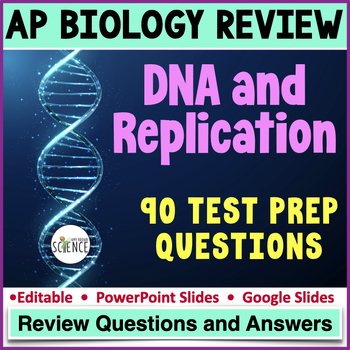 Preview of DNA and Replication Test Prep Questions for Advanced Placement (AP) Biology Exam