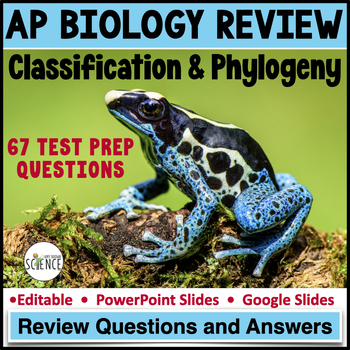 Preview of Classification Phylogeny Prep Questions for Advanced Placement (AP) Biology Exam