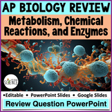Metabolism Cell Chemical Reactions Enzymes Advanced Placem