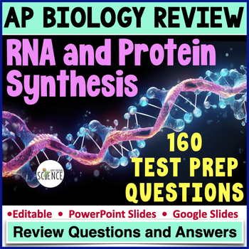 Preview of RNA Protein Synthesis Transcription Translation AP Biology Review Questions