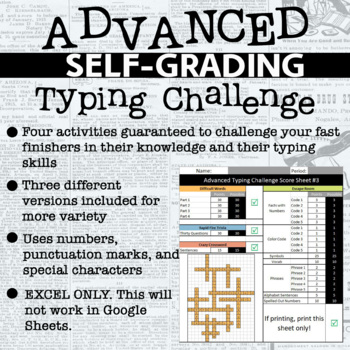 Preview of Advanced Self-Graded Typing Challenge