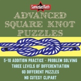 Advanced Square Knot Puzzles: Addition Problem Solving for