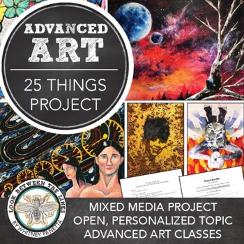 Preview of Advanced Visual Art or AP® Art Start of the Year Project Mixed Media Work of Art