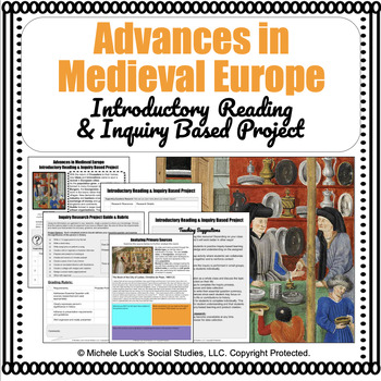 Preview of Advances in Medieval Europe Informational Reading & Inquiry Based Activities