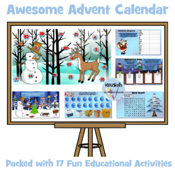 Advent Calendar by Inspire and Educate Teachers Pay Teachers
