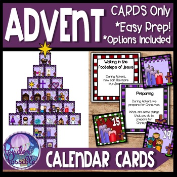 Advent Calendar Cards Only by Ponder and Possible TPT