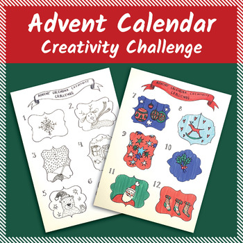 Preview of Advent Calendar Creativity Challenge – Finish the picture!