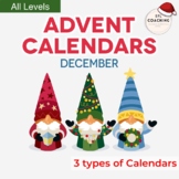 Advent Calendar - December Christmas and New Year (3 types)