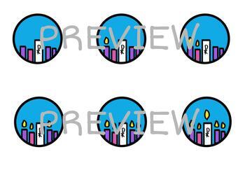 Preview of Advent Candle Clip Art