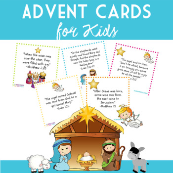 Preview of Advent Cards for Kids