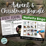 Advent & Christmas Bundle - Nativity Bingo & Reading Compr