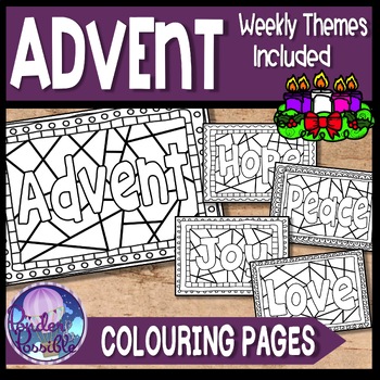Preview of Advent: Coloring Pages