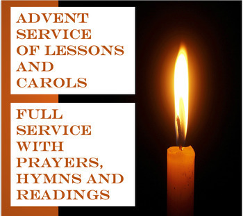 Preview of Advent Lessons and Carols Complete Service with Prayers, Readings, Hymns