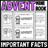 Advent Mini Book For Emergent Reader - Advent Important Fa