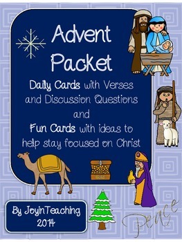 Preview of Christ’s Birth Advent Activities Packet : Meaning of Advent at Christmas
