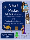 Advent Packet:  Daily Cards with Verses/Discussion Questio