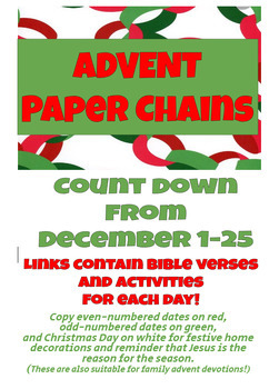 Preview of Advent Paper Chains