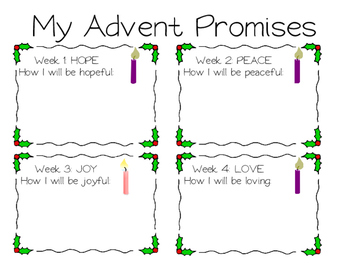 Advent Promises Worksheet