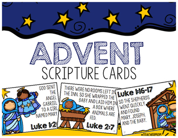 Preview of Advent Scripture Cards
