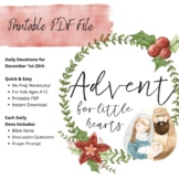 Advent Scripture Cards for Kids and Families Printable PDF