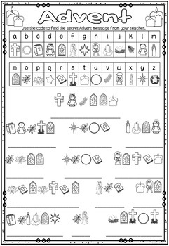 Advent Secret Code Messages {Bible Theme} by Ponder and Possible