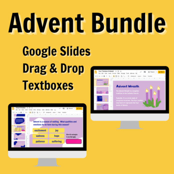 Preview of Advent Unit Bundle | Catholic Christian | Google Slides Digital | No Prep